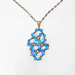Pendant 45cm - Marissa Rhombus S-Bronze Chain - Pendant 45cm - Laiton bronze